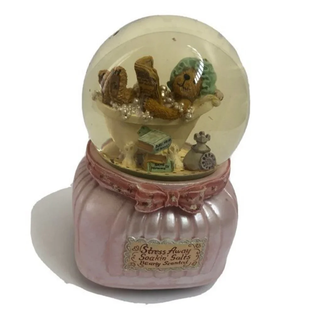 Music Box Musical Globes Stress Away Angel among & Vegas over the waves X3 Lot